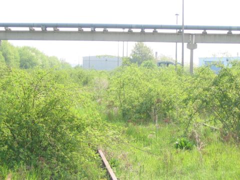 Bahnhof der Siloanlage