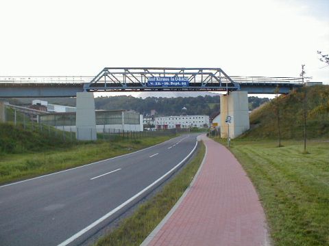 Brcke der Grubenanschlussbahn des Werke Unterbreizbach