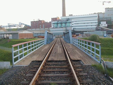 Brcke der Grubenanschlussbahn des Werke Unterbreizbach