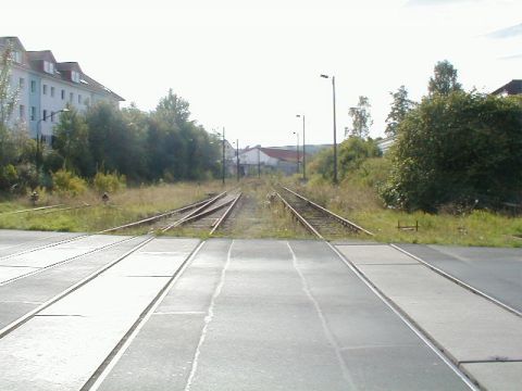 Bahnbergang ber die Vlkershuser Strae