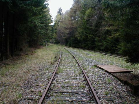 Westlicher Abzweig zum Kohlebunker