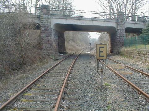 Brcke hinter dem Bahnhof Witzenhausen