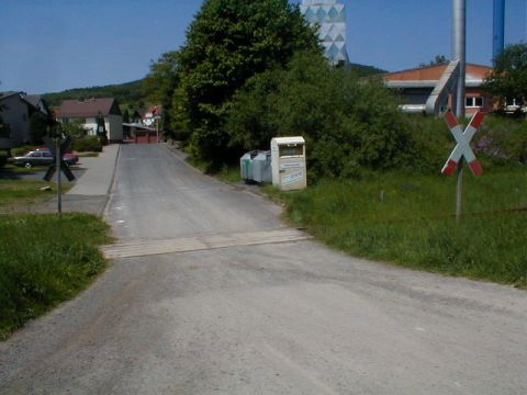 Bahnbergang ber die Brgerhausstrae