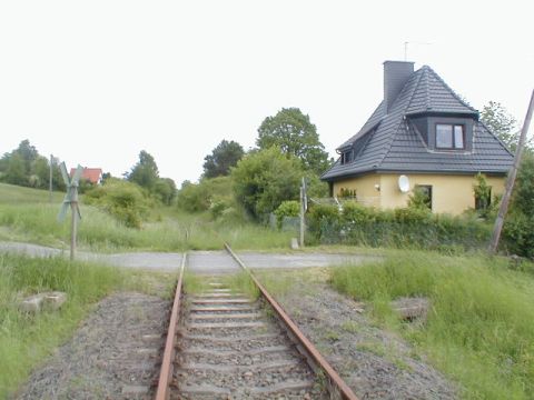 Bahnbergang ber die Gilsbergstrae