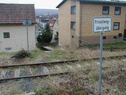 Privatwegbergang am Blmer Hang