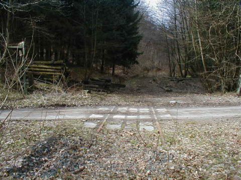 Bahnbergang hinter dem Klusteich