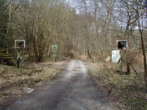 Bahnbergang hinter dem Klusteich