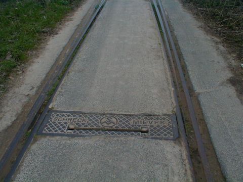 Weiche in der Hafeneinfahrt