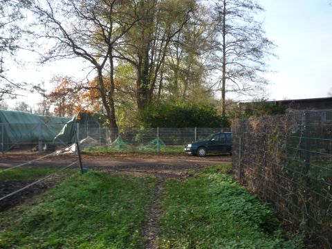 Bahnbergang ber einen Feldweg