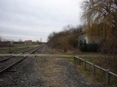 Bahnbergang ber einen Weg