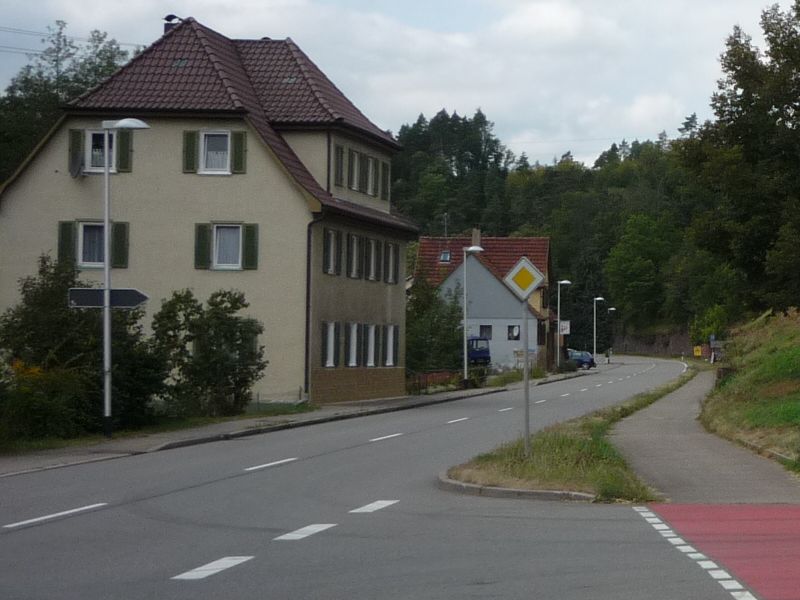 Ausfahrt aus Ebhausen