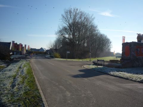 Brcke ber die Strae von Rheinau nach Kappel