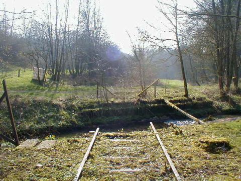 Brcke beim Bahnhof Hasel