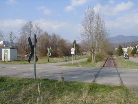 Bahnbergang in Fahrnau