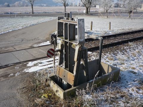 Bahnbergang vor Ramsen