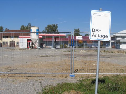 Gleisende Bahnhof Bad Wurzach