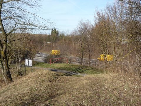 Ehemalige Brcke ber die Autobahn