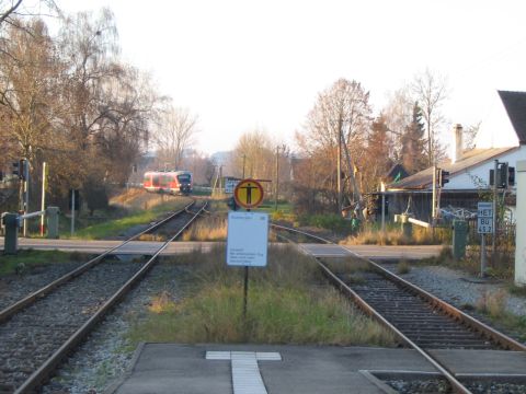 Bahnübergang in Pfaffenhausen