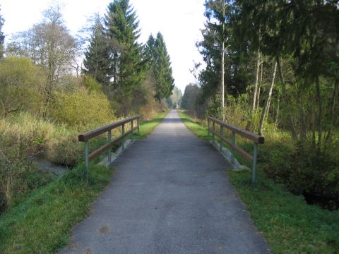 Brcke ber eine Ableitung des Gruberbachs