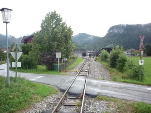 Bahnbergang in Bezau