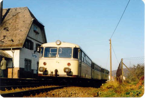 Bahnhof Sorga mit VT 52