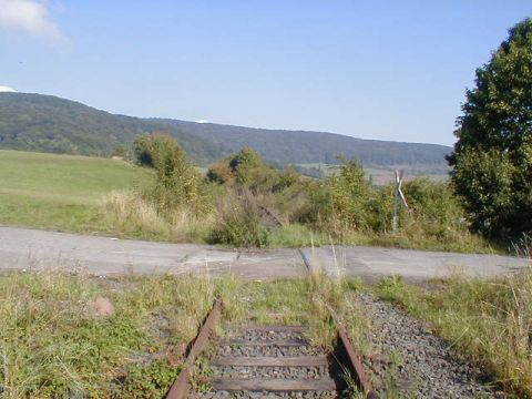 Bahnübergang über die alte Straße von Schenklengsfeld nach Ransbach