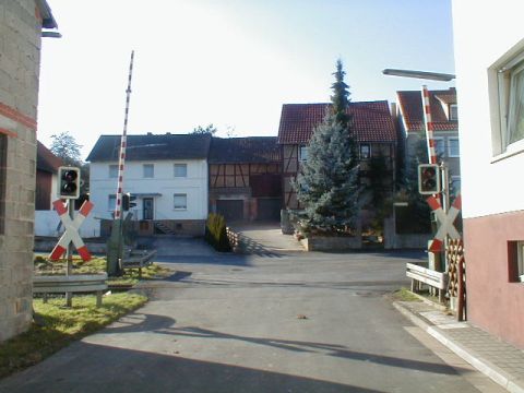 Bahnbergang ber die Bornbergstrae