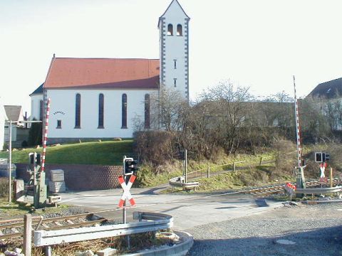 Bahnbergang ber die Bornstrae