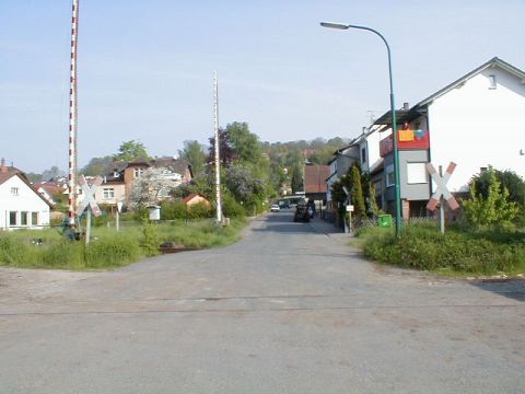 Bahn�bergang in Altengronau