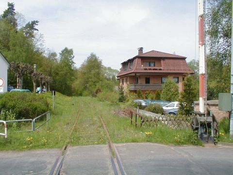 Bahnbergang ber die Bahnhofstrae