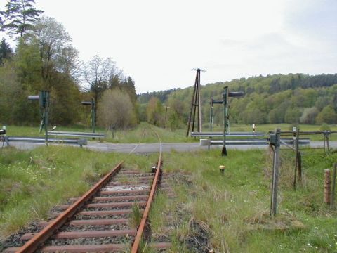 Bahnbergang bei der Steinmhle