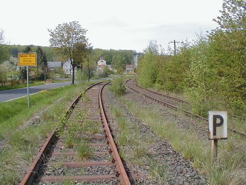 Einfahrt in den Bahnhof Ottrau