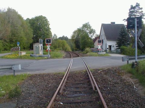 Bahnübergang über die Wilhelm-Ströpke-Straße