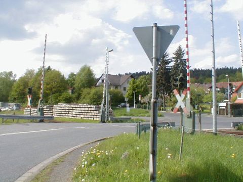 Bahnübergang über die Hirschhagener Straße