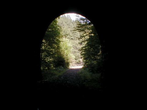 Blick aus dem Nordportal des Hundsrcktunnels