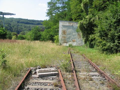 Zufahrt VEB Bergmaschinen Dietlas