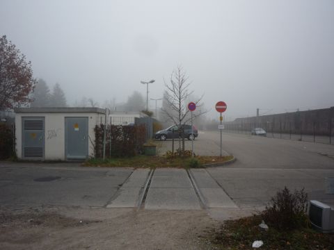 Bahnbergang des Industrieanschlusses