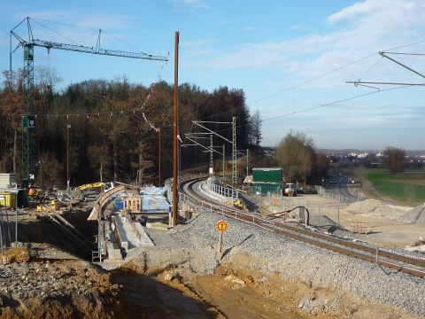 Brcke ber eine Neubaustrae