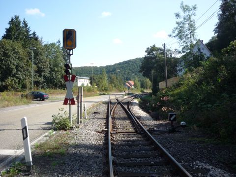 Abzweig zum DB-Bahnhof Eyach