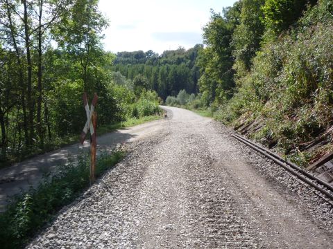 Bahnbergang zwischen Bad Imnau und Trillfingen