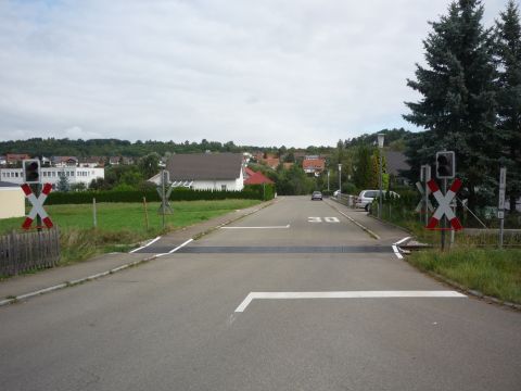 Bahnbergang ber die Bildckerstrae