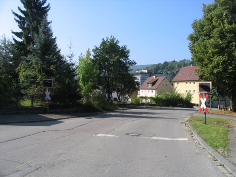 Bahnbergang in Ebingen