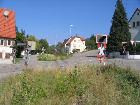 Bahnbergang in Truchtelfingen