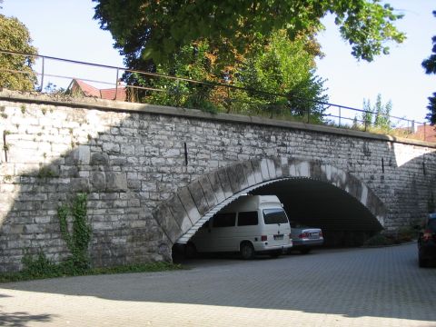 Zufahrt zum Viadukt in Ebingen