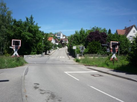 Bahnbergang ber die Bismarkstrae