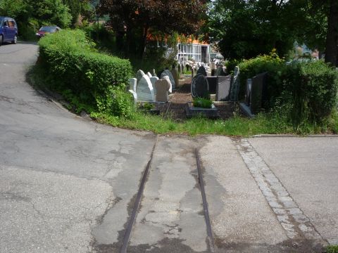 Bahnbergang ber die Wolfgangsstrae