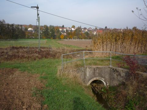 Grabendurchlass am westlichen Ortsrand von Gglingen