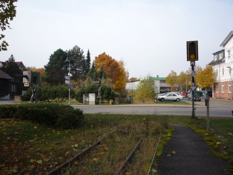 Bahnbergang ber die Theodor-Heuss-Strae