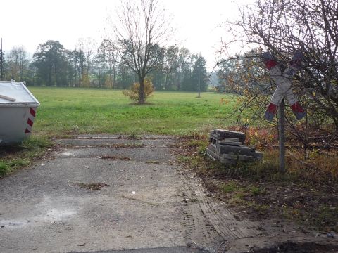 Bahnbergang am Ende der Jakobsckerstrae