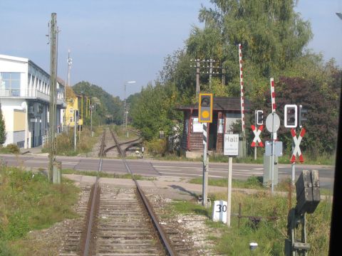 Bahnübergang in Dinkelsbühl